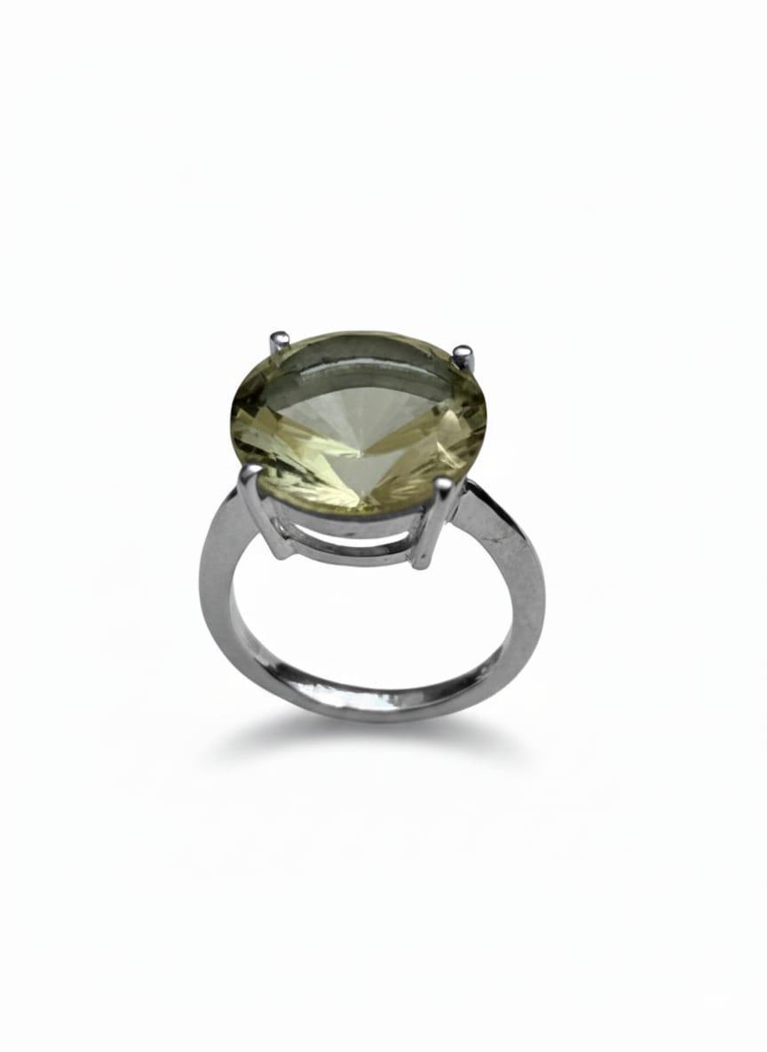 GREEN AMETHYST RING