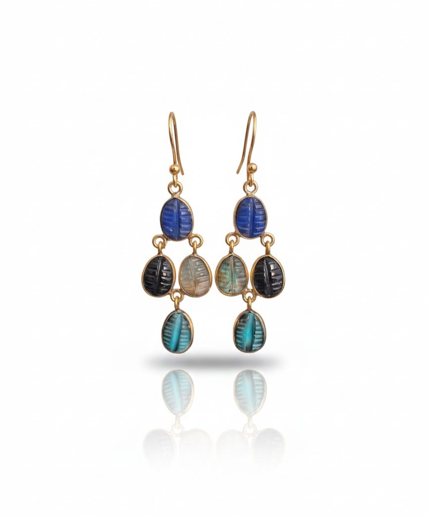 MULTI STONE EARRING
