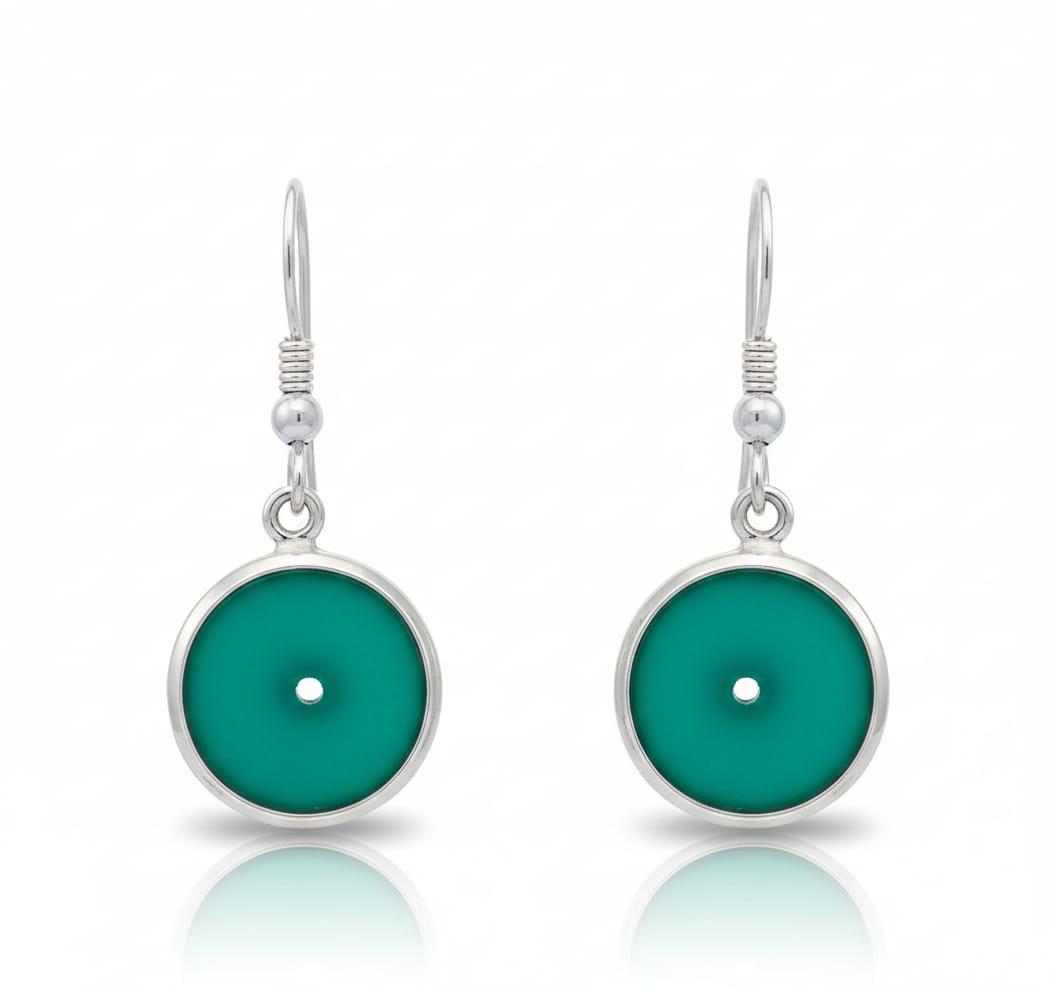 GREEN ONYX EARRINGS