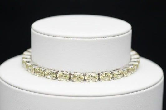 LEMON QUARTZ TENNIS BRACELET 7'