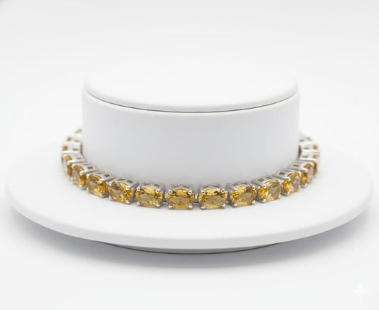 CITRINE TENNIS BRACELET 7''
