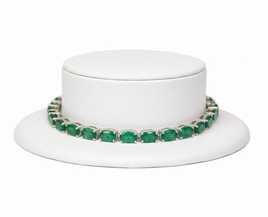 EMERALD TENNIS BRACELET 7.5''