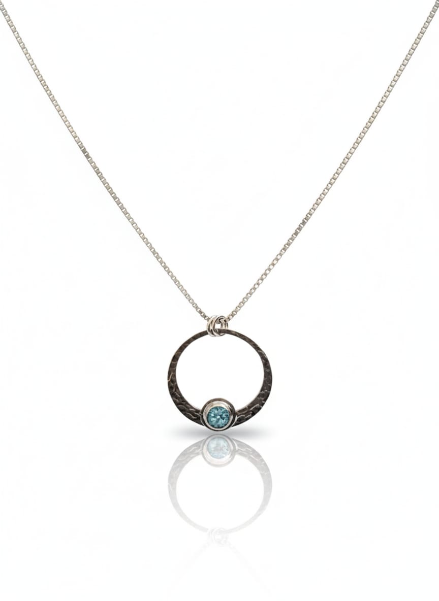 SWISS BLUE TOPAZ PENDANT