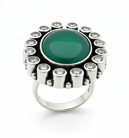 GREEN ONYX RING