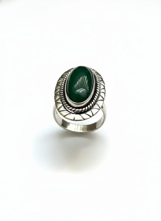 GREEN ONYX RING