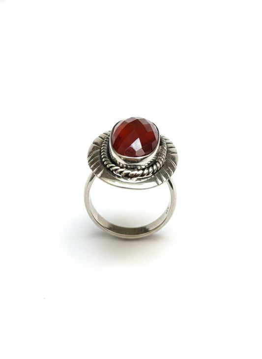 ORANGE CALCITE RING
