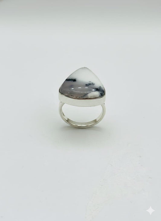 DENDRITE OPAL RING