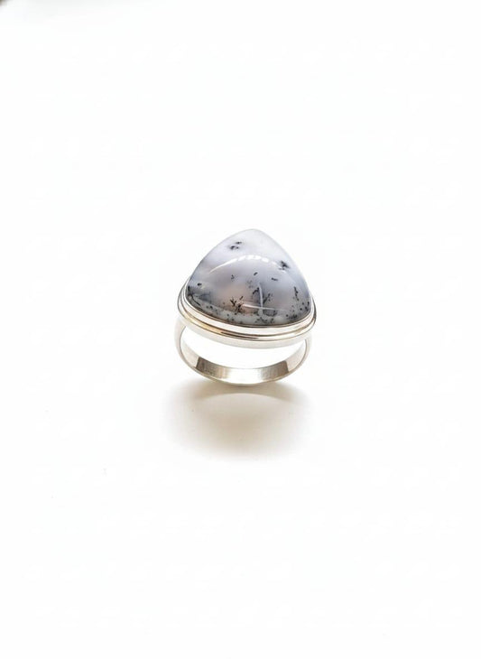 DENDRITE OPAL RING