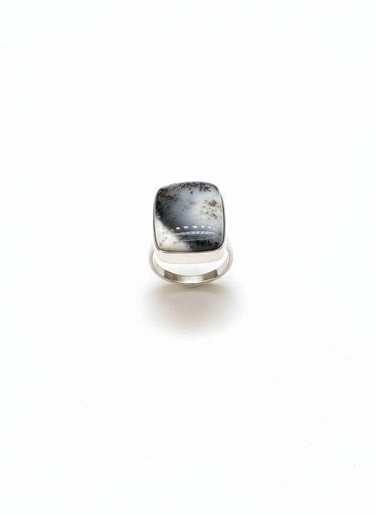 DENDRITE OPAL RING