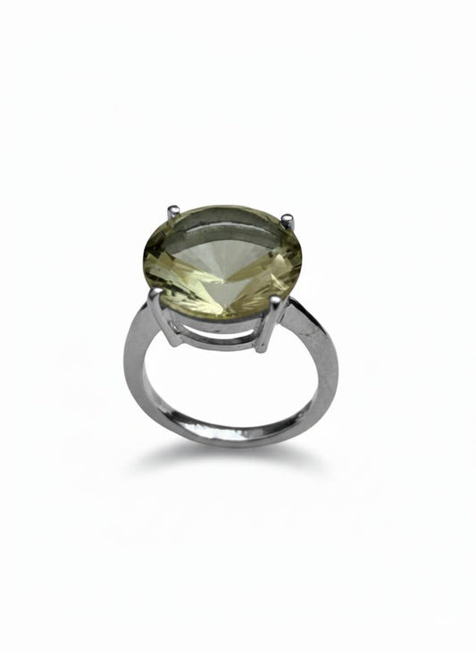 GREEN AMETHYST RING