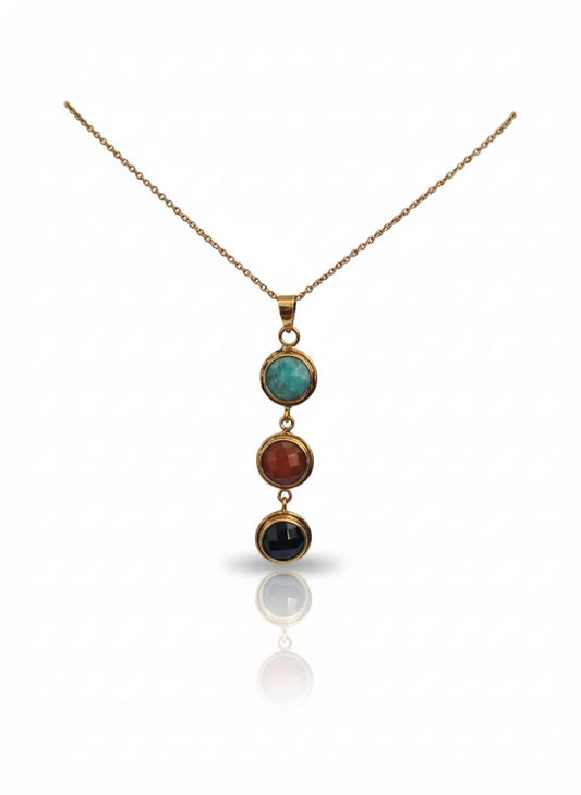 MULTI STONE PENDANT