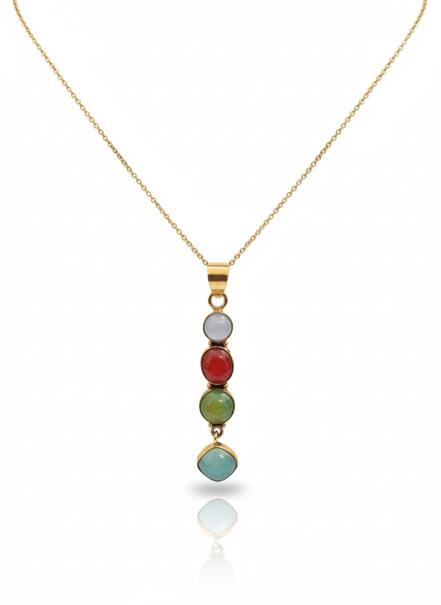 MULTI STONE PENDANT