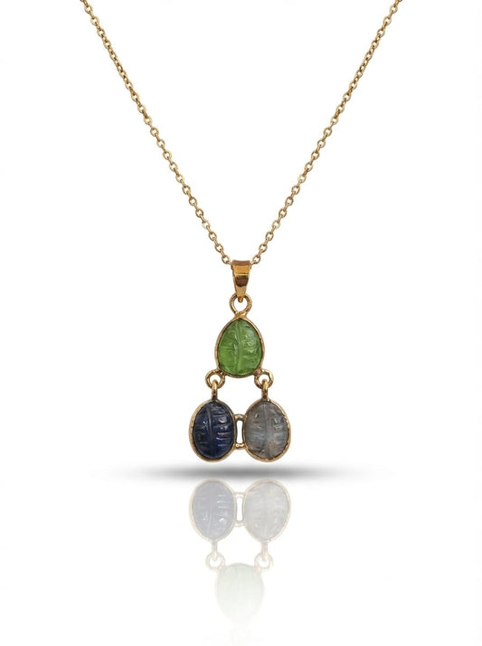 MULTI STONE PENDANT