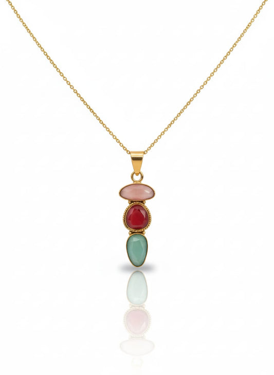 MULTI STONE PENDANT