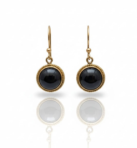 BLACK ONYX EARRING