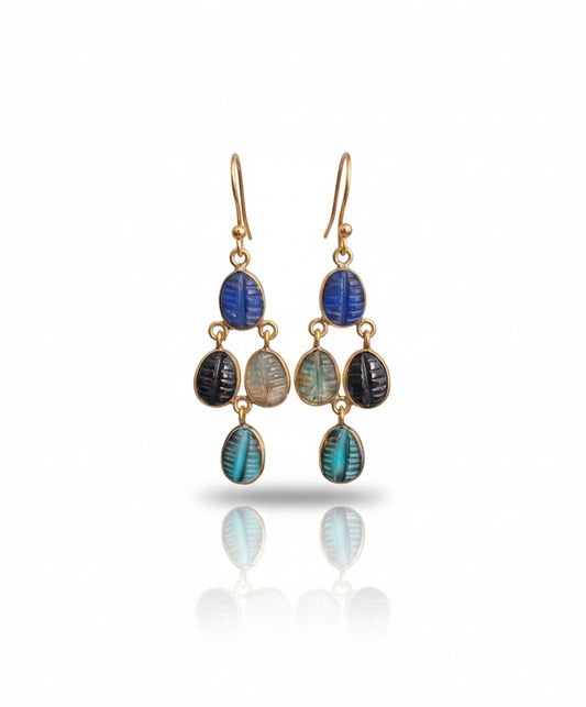 MULTI STONE EARRING