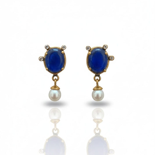 PARL+LAPIS EARRING
