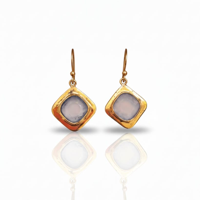 NATURAL CALCITE EARRING