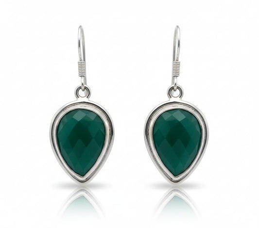 GREEN ONYX EARRINGS