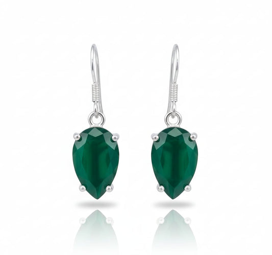 GREEN ONYX EARRINGS
