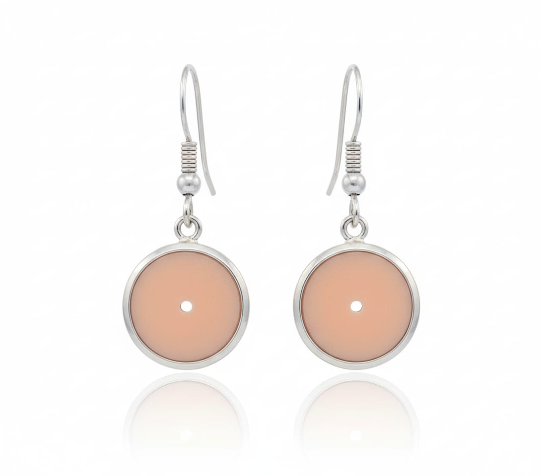 PEACH MOONSTONE EARRINGS