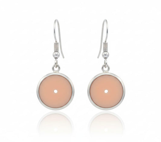 PEACH MOONSTONE EARRINGS