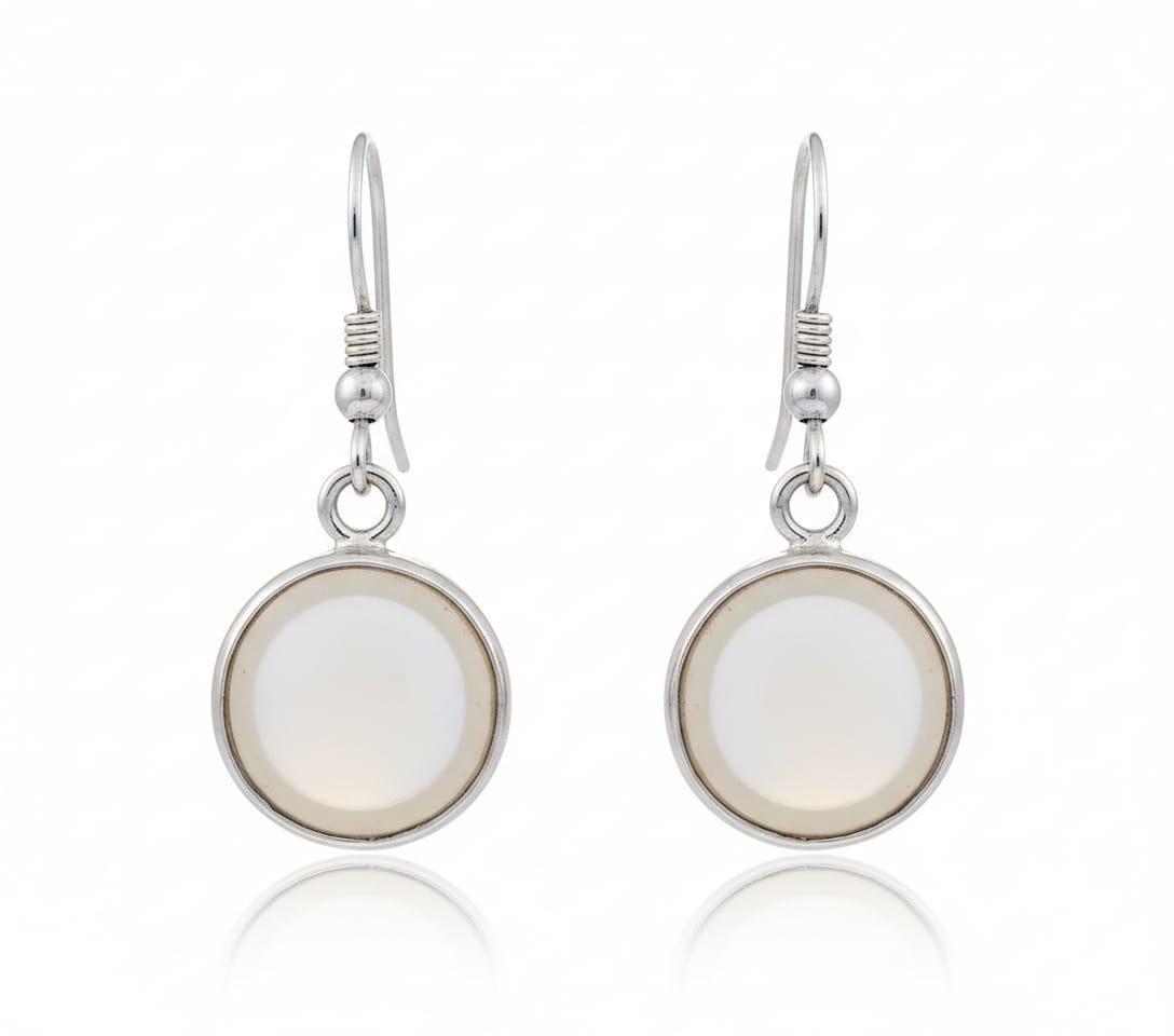 WHITE MOONSTONE EARRINGS