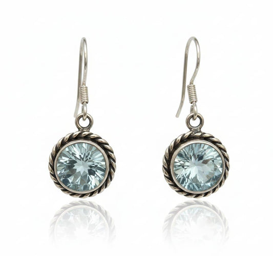 SKY BLUE TOPAZ EARRINGS