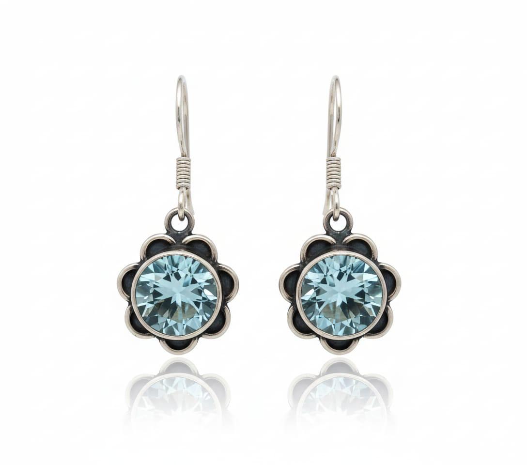 SKY BLUE TOPAZ EARRINGS