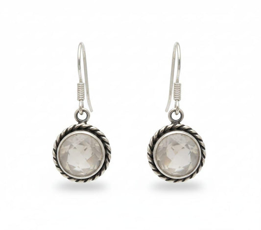 WHITE ONYX EARRINGS